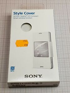 Original genuine Sony Xperia Z3 Compact Smart window function case SCR26 white