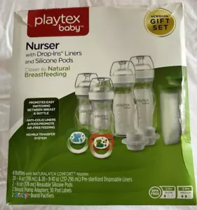 Playtex Nurser Drop-in Liners Silicone Pods Baby Bottle Gift Set - Incomplete - Picture 1 of 10