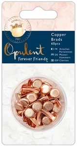 Papermania Scrap and Card Making Forever Friends Opulent Brads Copper Pack of 60 - Picture 1 of 1