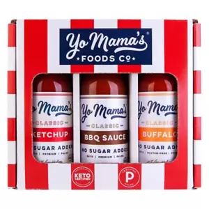Yo Mama’s Foods Keto Condiments Variety Pack, 42 oz - Low-Carb Flavor Boost! - Picture 1 of 12