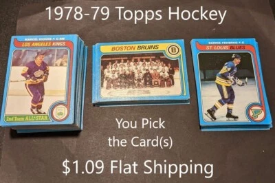 1979-80 Topps Hockey Cards-YOU PICK THE CARDS!-COMPLETE YOUR SET! (9/14/24)) - Image 1 of 2