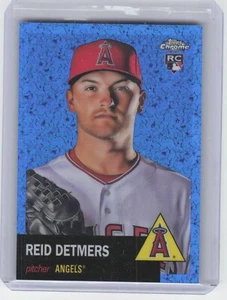 2022 Chrome Platinum Anniversary Reid Detmers #104 Blue Mini Diamond RC/199  - Foto 1 di 2