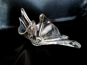 CORBEILLE CRISTAL #3 asymétrique 42 cm Coupe style Vannes le Chatel Cristallerie - Imagen 1 de 5