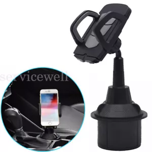 Car Cup Drink Holder Stand Cradle Adjustable 360 Cell Phone Mount Clip Universal - Picture 1 of 13