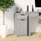 vidaXL Desk Cabinet Grey Sonoma 33.5x50x75 cm Engineered Wood LSO UK