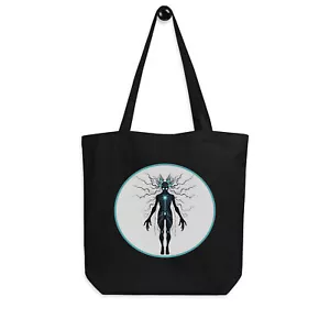 "Psychokinetic Wraith" Eco Tote Bag Psychedelic Metaphysical Occult Haunting - Picture 1 of 2