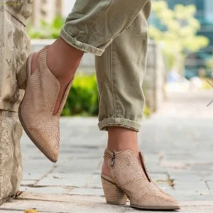 Antelope Hela Leather Pointed Toe Slingback Boho Cottagecore Shoes Tan 6 - 6.5 - Picture 1 of 9
