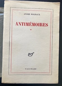 André Malraux - Antimémoires - Gallimard 1967 Nr. 174/310 - mit Widmung - Bild 1 von 12