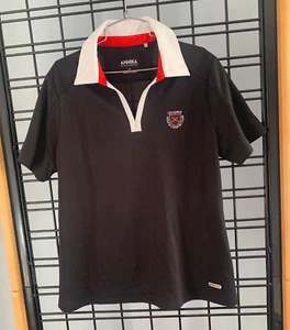 Cutter & Buck Annika Golf top Black Red White w back design sz L - Picture 1 of 5