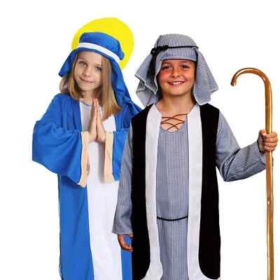 ILOVEFANCYDRESS CHILDS MARY AND JOSEPH NATIVITY COSTUME KIDS FANCY DRESS SCHOOL PLAY OUTFIT