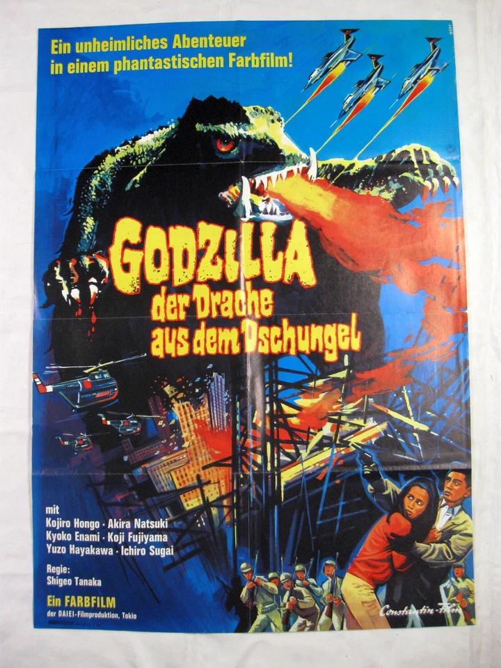 GODZILLA DER DRACHE AUS DEM DSCHUNGEL - Filmplakat Poster - Gamera Barugon Japan - Bild 1 von 1