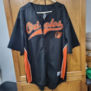 XL MLB Dynasty Series Baltimore Orioles Jersey - Black/Orange - Stitched Logo - Picture 1 of 7
