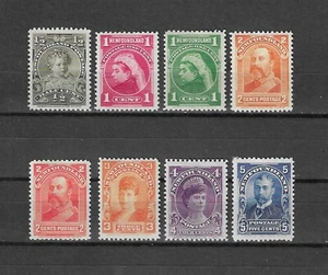 CANADA/NEWFOUNDLAND 1897/1918 SG 83/90 MINT - Picture 1 of 2