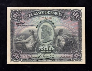 F.C. 500 PESETAS ENERO 1907 , MBC+ . - Imagen 1 de 2