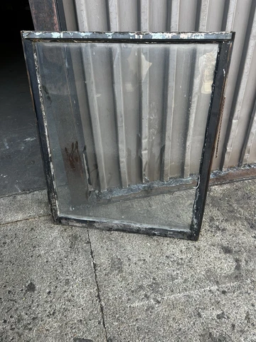late 19th century LARGE single pane glass window OLD wavy glass 39” x 33.5” Cover