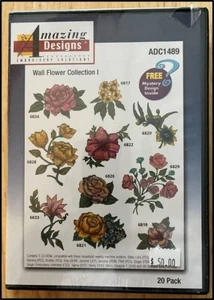Amazing Designs Sticksoftware: Wall Flower Collection 1 (ADC1489) - NEU - Bild 1 von 2