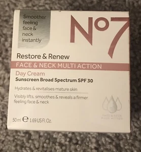 No7 RESTORE & RENEW FACE & NECK MULTIACTION TAGESCREME - Bild 1 von 5