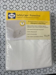 Sealy Mattress SafetyCase Crib Mattress Waterproof Zippered Toddler and Baby - Picture 1 of 2