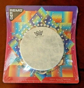 TA-5106-00- PANDERETA, PREAJUSTADA, 6"" DE DIÁMETRO, 6 PARES DE JINGLES X 1 FILA, BLANCA - Imagen 1 de 3