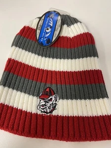 Georgia Bulldogs NCAA Cuffless Striped Knit Hat TOTW Multi Color One Size - Picture 1 of 2