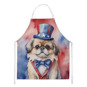 Pekingese Patriotic American Apron - Picture 1 of 7
