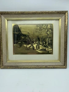 Lionel Barrymore 'Point Magu' Limited Edition Goldfolie Radierung Vintage Kunst - Bild 1 von 8