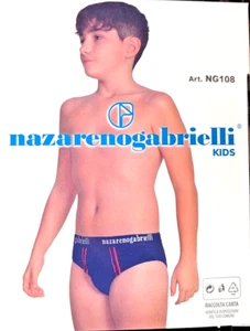 3 briefs baby NAZARENE GABRIELLI KIDS 2/3 YEARS colored elastic cotton art.NG108 - Picture 1 of 2