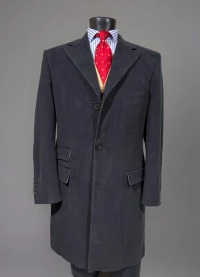 New Jack Spade X Southwick Cotton Black Peak Lapel Overcoat 42 R Made In USA - Image 1 of 4