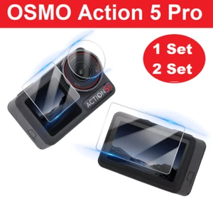 Screen Protector for DJI OSMO ACTION 5 Pro Camera Lens Film Tempered Glass Sets - Picture 1 of 7