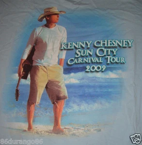 KENNY CHESNEY 2009 SUN CITY CARNIVAL TOUR T SHIRT  SZ M GUC - Picture 1 of 8
