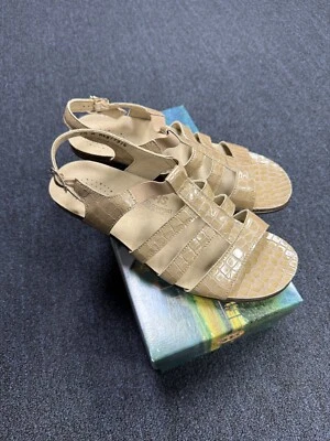 SAS Allegro Taupe Croc Size 9.5M Women's Shoes Sandals NEW Made in USA - Image 1 of 4