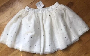 Gymboree size 8 Off White Tutu Skirt With Silver Stars - Picture 1 of 5