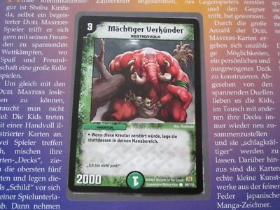 Promo-Karte für DUEL MASTERS - MÄCHTIGER VERKÜNDER  /  unbenutzt ! - Bild 1 von 2