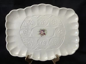 Vtg. Irish Papian Donegal Small Serving Platter, Scalloped Edge, 10" L x 8" W - Picture 1 of 8