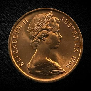 1966 Australian 1 CENT - BLUNT First Whisker Melbourne -UNC from RAM-Suit PCGS⭐️ - Picture 1 of 9