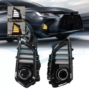 LED DRL Front Bumper Driving lights Lamps W/Turn u For Toyota Yaris Ativ 22-2023 - Picture 1 of 10