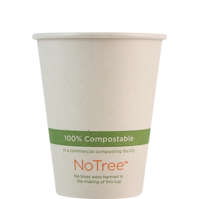World Centric's Kraft PLA-Lined 8 Ounce Coffee Hot Cup in (Package of 200)