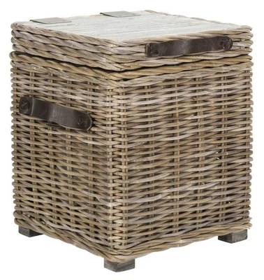 Baúl de ratán blanco Merlie Home Collection Foto 1 de 4