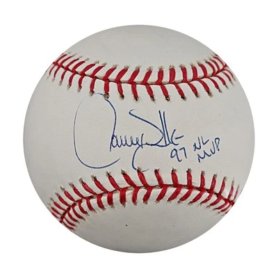 Larry Walker Rockies Autographed Signed Inscribed OMLB Baseball (JSA COA) - Image 1 of 4