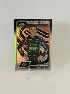 ENZO FITTIPALDI—2024 Topps Chrome Formula 1 F1 Refractor F2 #39 - Image 1 of 3