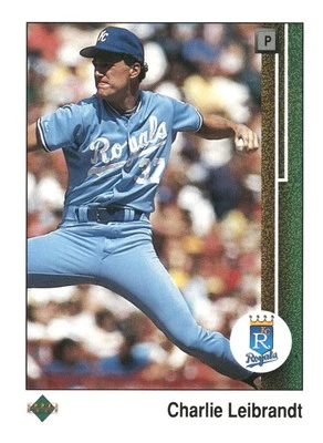 1989 Upper Deck #637 Charlie Leibrandt Kansas City Royals Baseball Card - Image 1 of 2