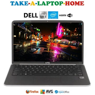 DELL XPS Laptop Glossy HD Screen WiFi Light Weight Stylish Office AntiVirus - Image 1 of 4