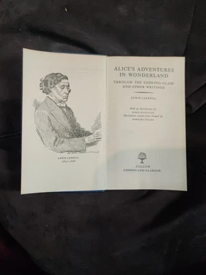 Lewis Carroll, 1954 Collins Edition, Alice In Wonderland & Through The Looking - Image 1 of 2