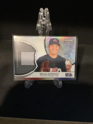 2011 Bowman Sterling Brian Johnson Card #USAR-BJ Mint PATCH Rookie RC USA Team - Image 1 of 2