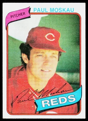 1980 Topps Paul Moskau #258 Cincinnati Reds - Image 1 of 2