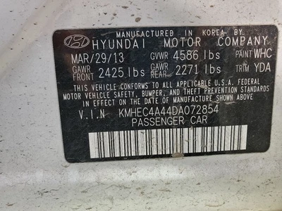 Used A/C Compressor fits: 2013 Hyundai Sonata 2.4L VIN 4 8th digit hybrid from 2 Foto 1 de 4