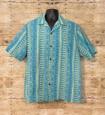 Men’s Hilo Hattie Hawaiian Shirt XL Short Sleeve Button Up Neon Made In Hawaii - Image 1 of 3