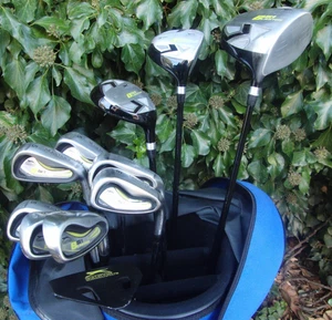 Set of Slazenger B51 5-SW+ Driver + 3 Wood + 21 Degree Hybrid + Putter + Bag* - Picture 1 of 12