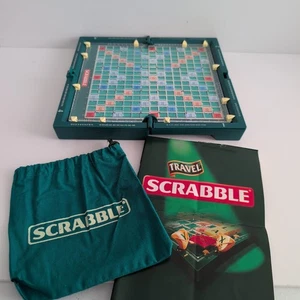 SCRABBLE Deluxe Travel Edition - VINTAGE 1997 - HARD CASE - Complete Rare - Picture 1 of 10