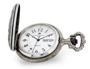 Charles Hubert Antique Finish Sailing Ship Pocket Watch (48mm) - Picture 1 of 4